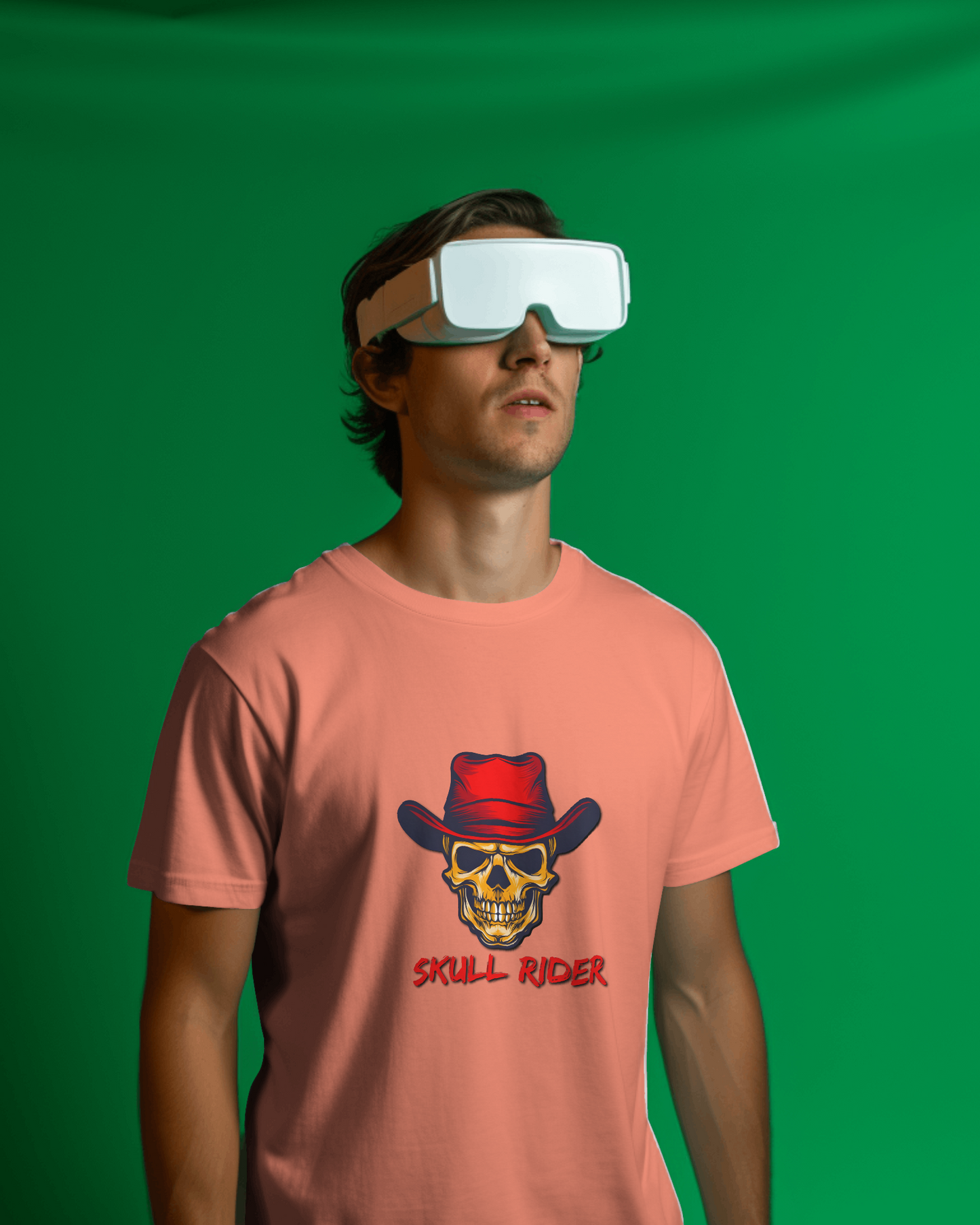 Earth & Thread | Skull Rider 100% Cotton Regular Fit T-Shirt - Premium 180 GSM Edgy Western Graphic Tee