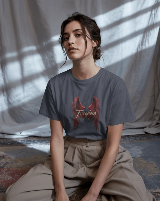 Premium Cotton T-Shirt – Wings of Freedom Edition