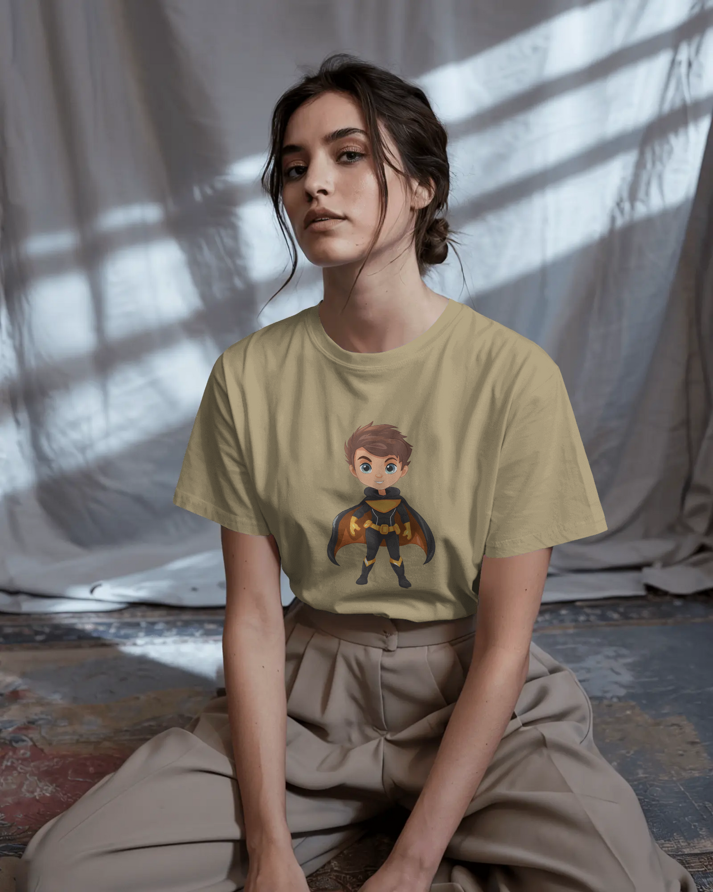 Fearless Strength in Regular Comfort – Winged Knight Tee