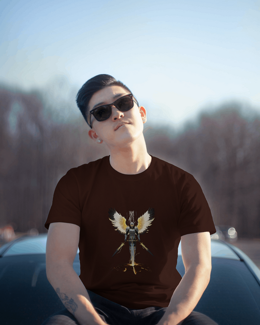 Premium Cotton T-Shirt – Guardian Warrior Edition