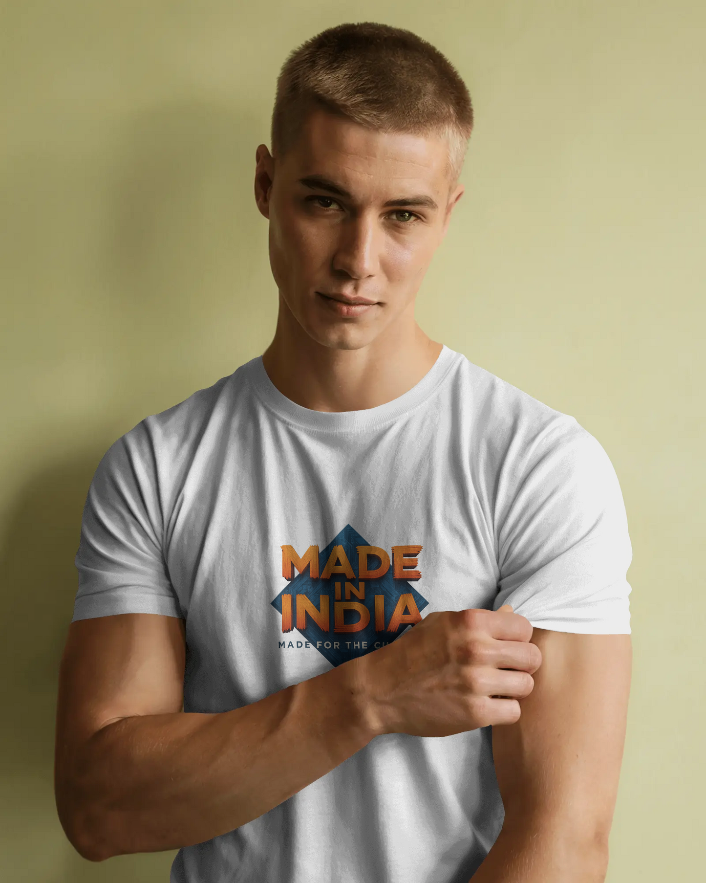 Earth & Thread | MADE IN INDIA 100% Cotton Regular Fit T-Shirt - Premium 180 GSM Patriotic Cultural Tee