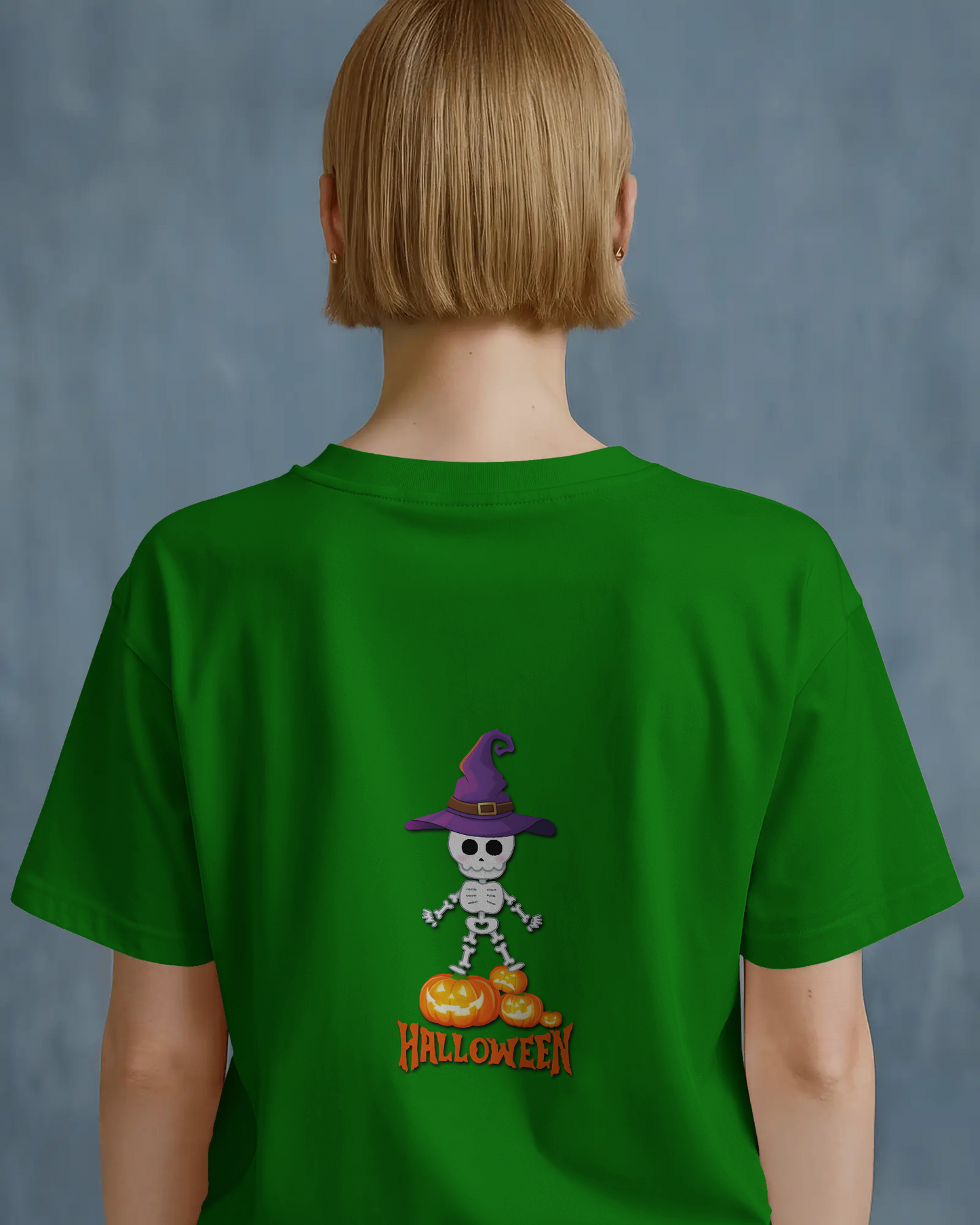 Spooky Chic in Ultra-Smooth Comfort – Halloween Skeleton Tee