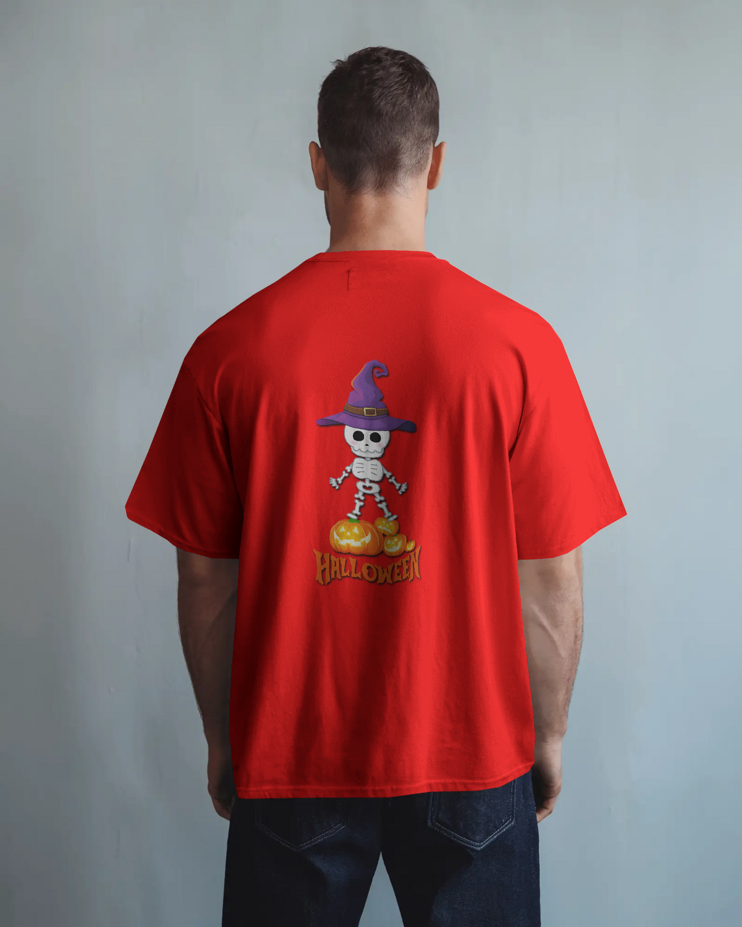 Spooky Chic in Ultra-Smooth Comfort – Halloween Skeleton Tee