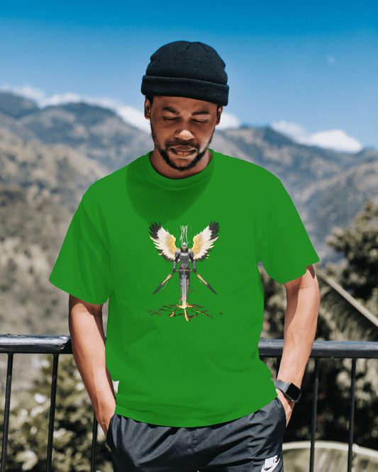 Premium Cotton T-Shirt – Guardian Warrior Edition