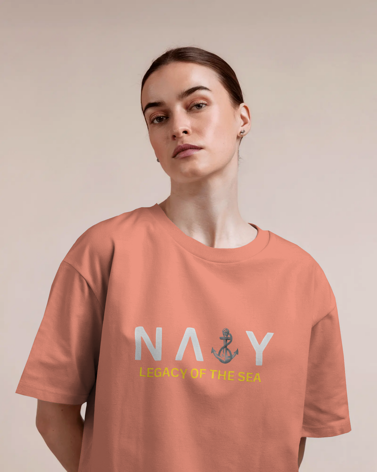 Earth & Thread | Navy Legacy of the Sea 100% Cotton Regular Fit T-Shirt - Premium 180 GSM Maritime Heritage Tee