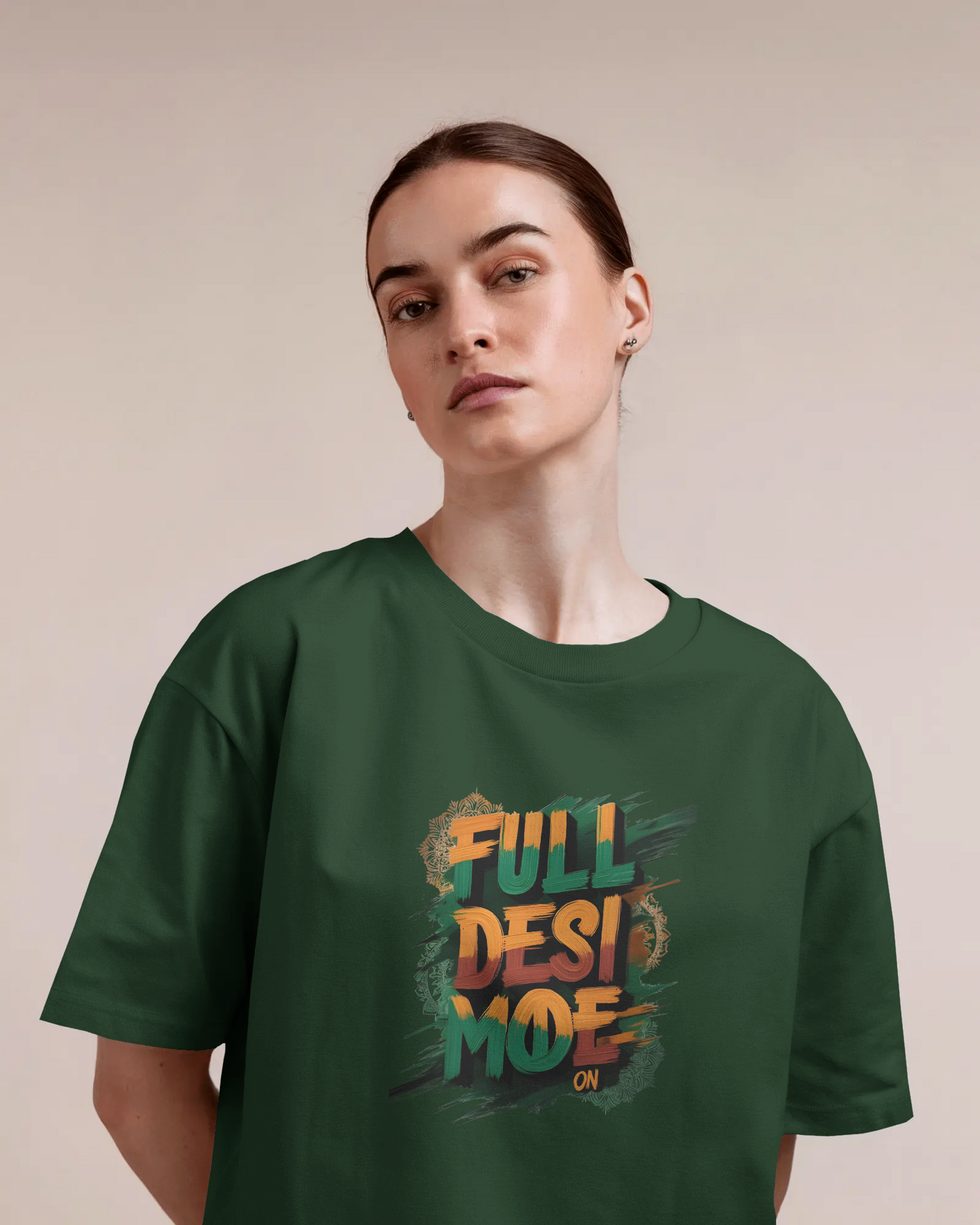 Earth & Thread | FULL DESI MODE 100% Cotton Regular Fit T-Shirt - Premium Vibrant Cultural Tee