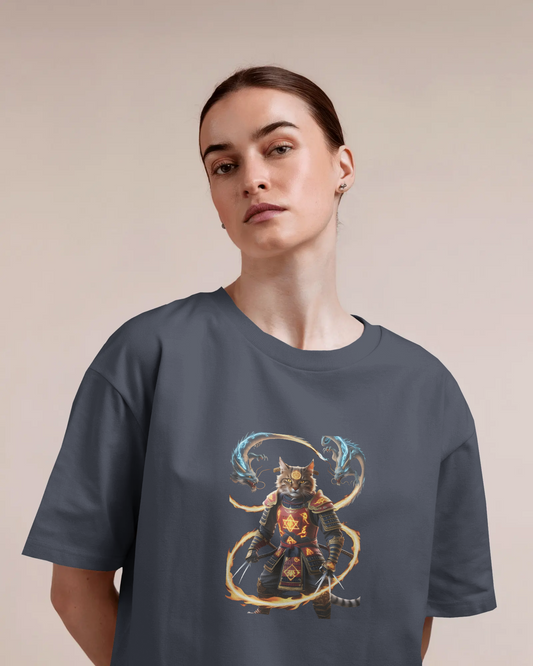 Premium Cotton T-Shirt – Flames of Valor Edition