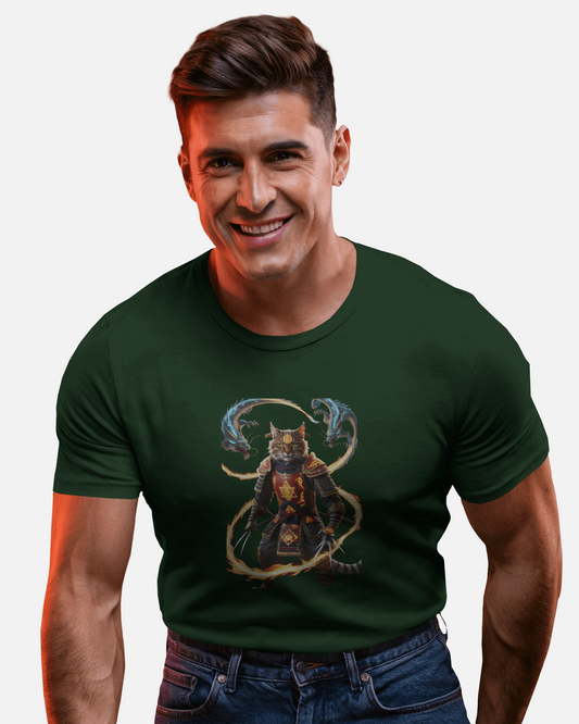 Premium Cotton T-Shirt – Flames of Valor Edition
