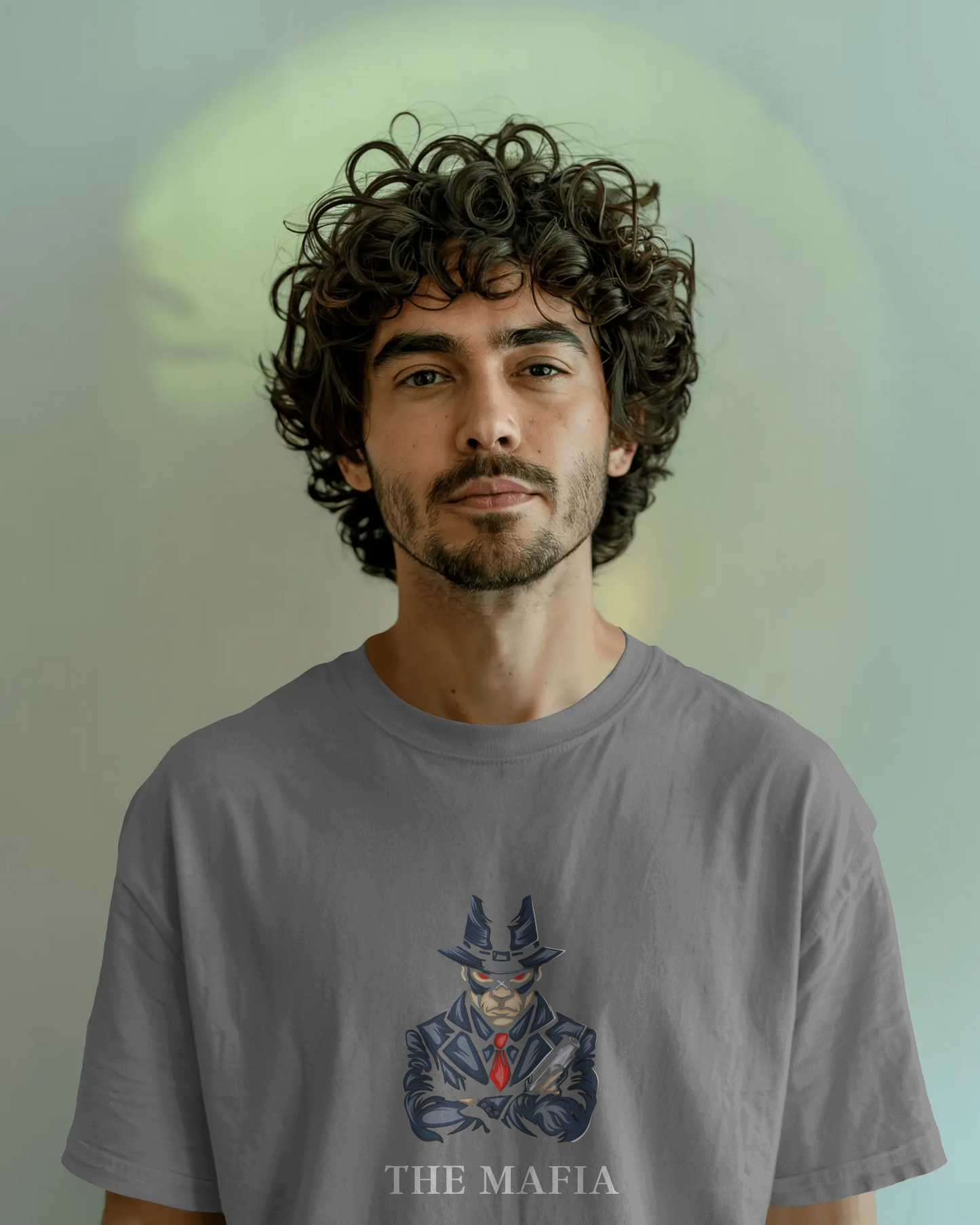 Earth & Thread | The Mafia 100% Cotton Regular Fit T-Shirt - Premium 180 GSM Gangster Persona Graphic Tee