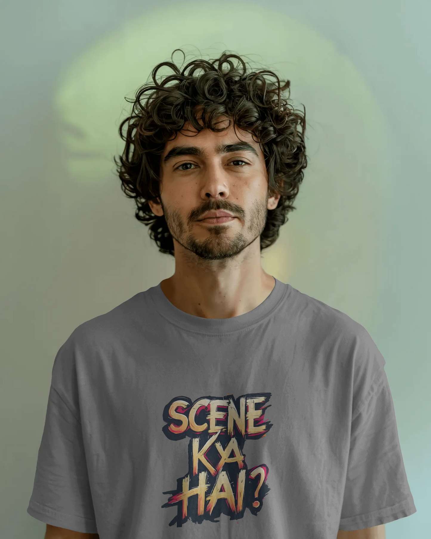 Earth & Thread | SCENE KYA HAI? 100% Cotton Regular Fit T-Shirt - Premium 180 GSM Cultural Tee