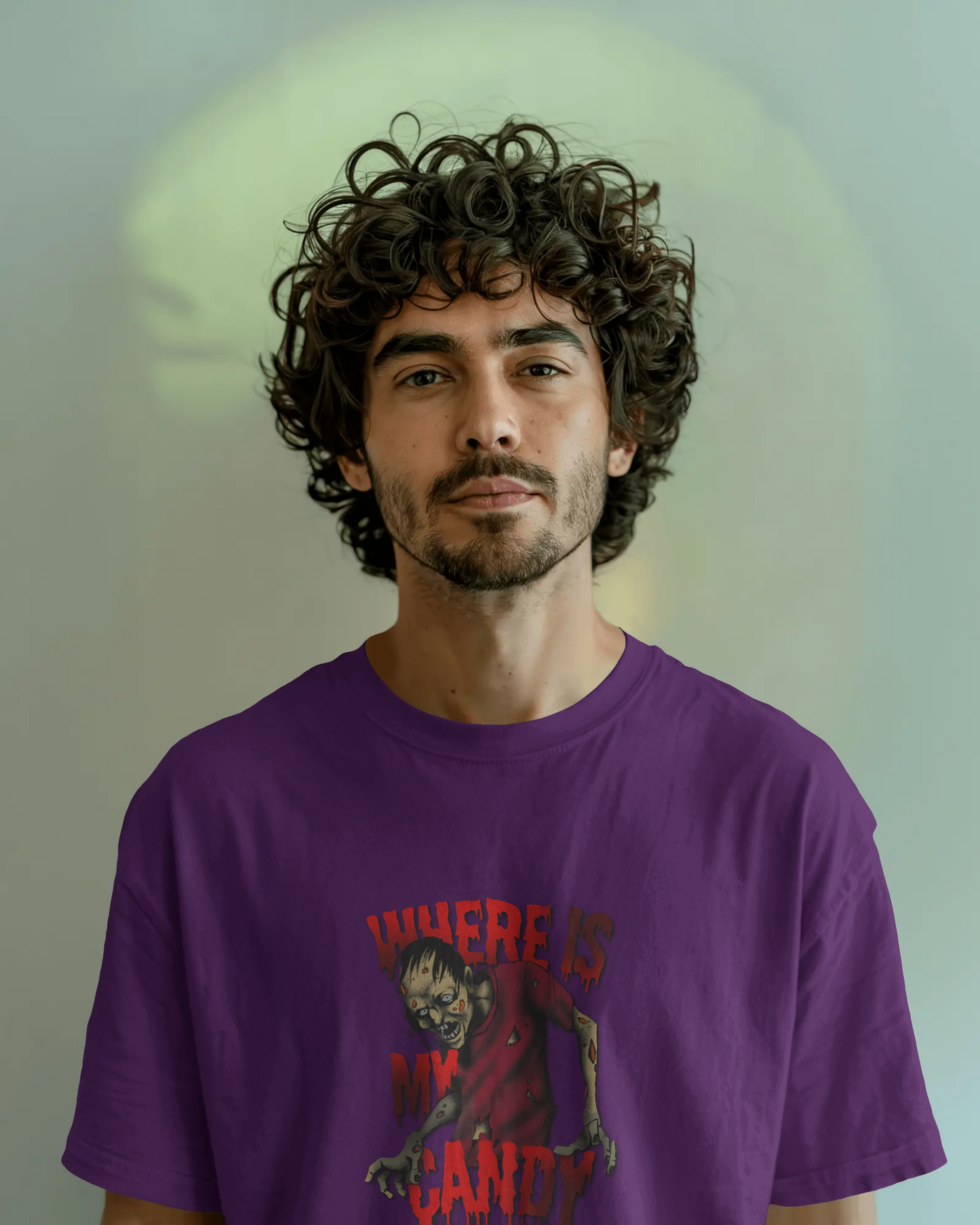 Earth & Thread | Where Is My Candy 100% Cotton Regular Fit T-Shirt - Premium 180 GSM Zombie Graphic Tee