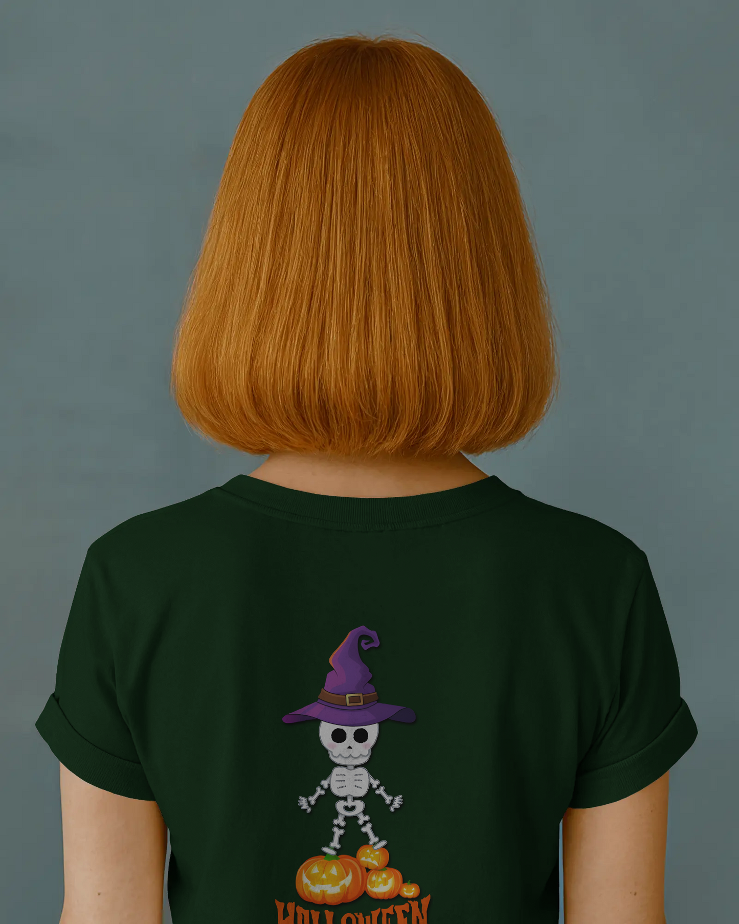 Spooky Chic in Ultra-Smooth Comfort – Halloween Skeleton Tee
