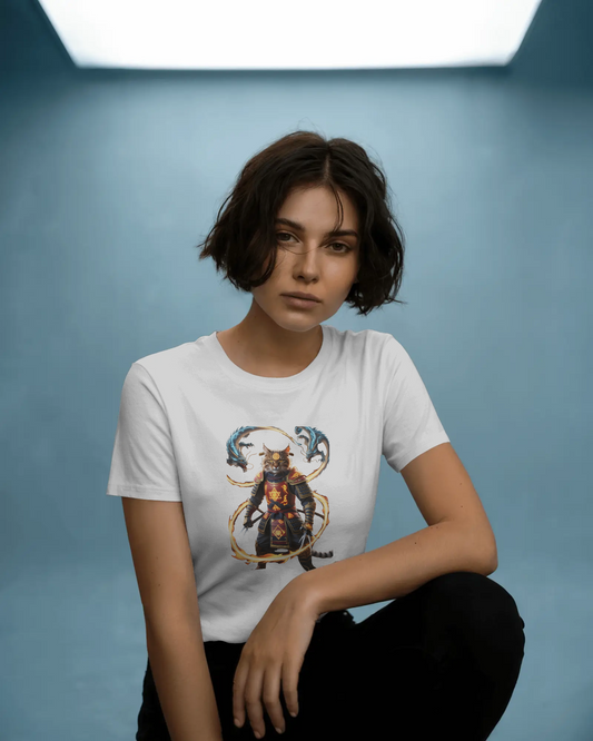 Premium Cotton T-Shirt – Flames of Valor Edition