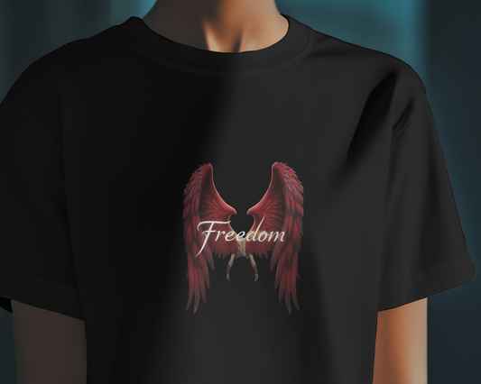 Premium Cotton T-Shirt – Wings of Freedom Edition