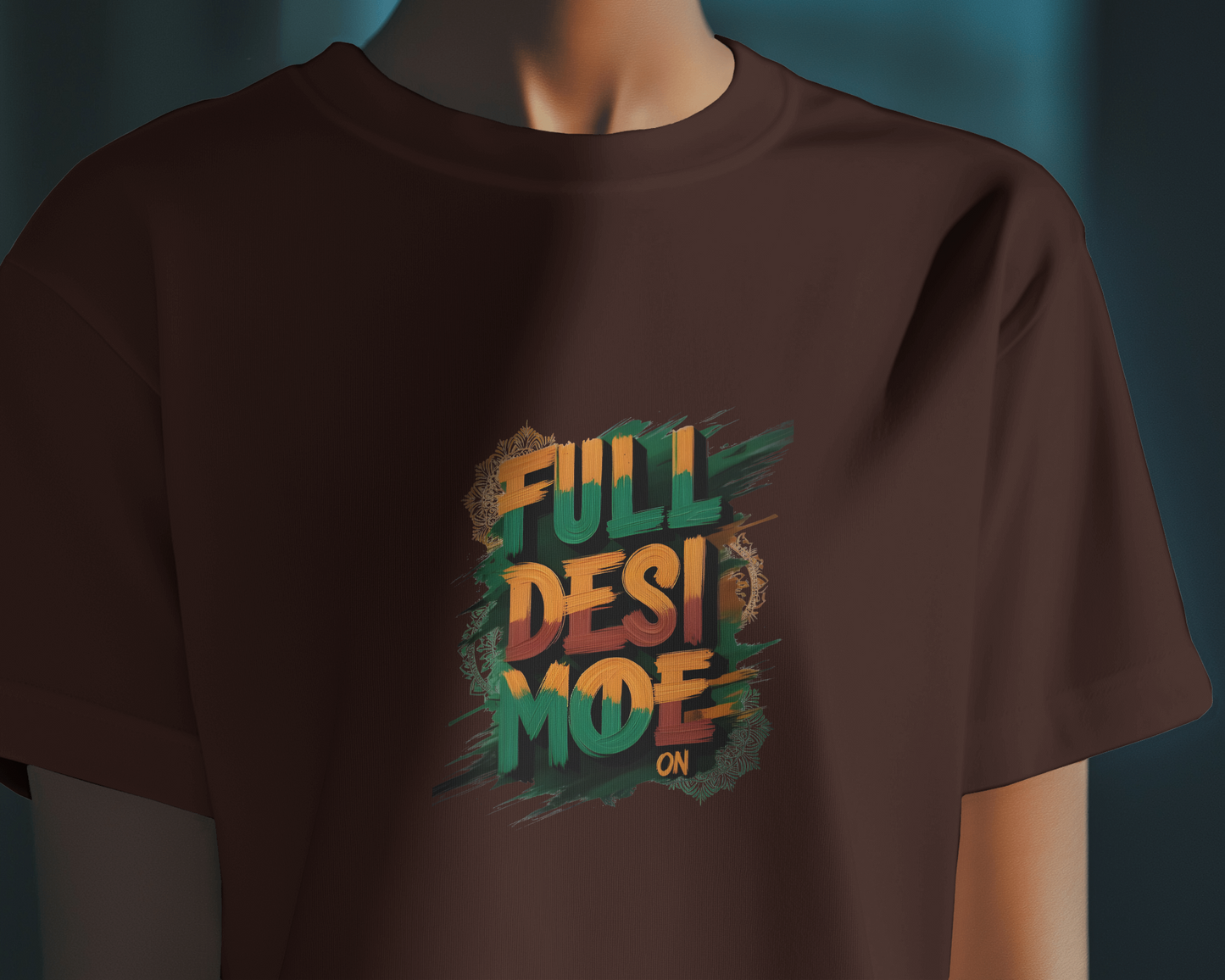 Earth & Thread | FULL DESI MODE 100% Cotton Regular Fit T-Shirt - Premium Vibrant Cultural Tee