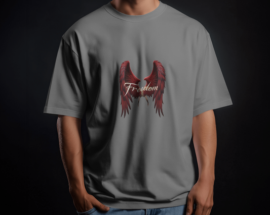 Premium Cotton T-Shirt – Wings of Freedom Edition
