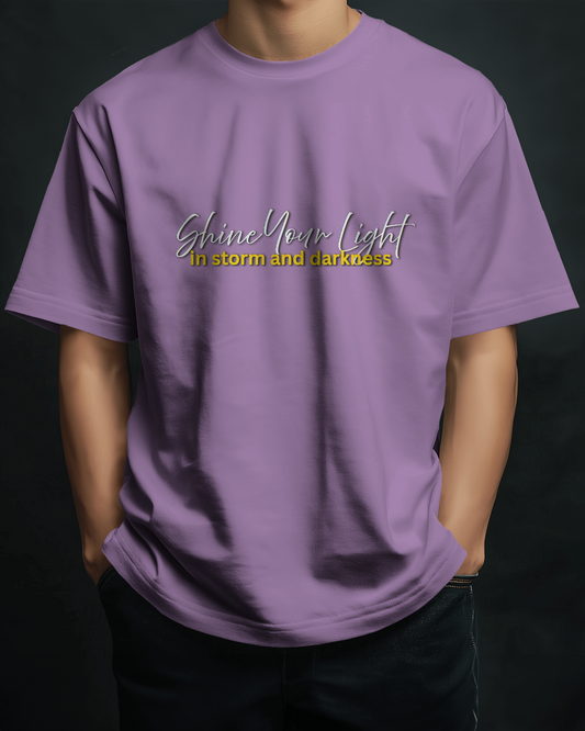 Earth & Thread | Shine Your Light 100% Cotton Regular Fit T-Shirt - Premium 180 GSM Inspirational Graphic Tee