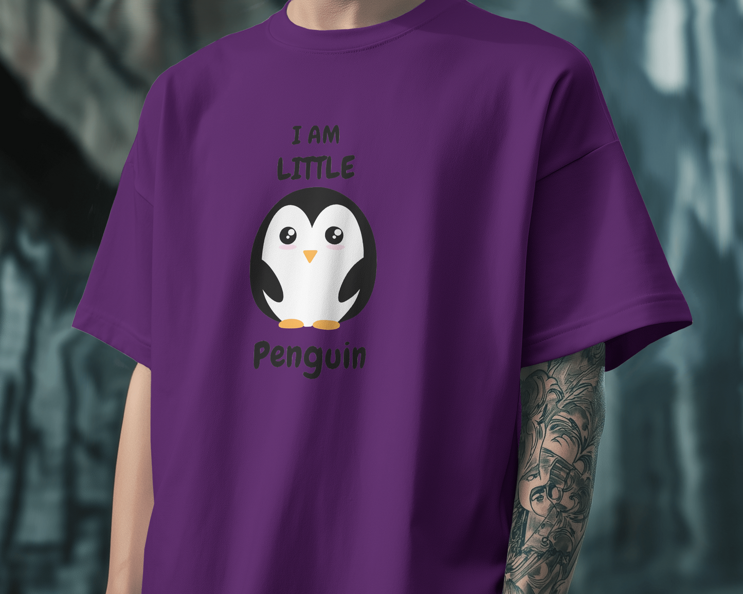 Ultra-Smooth Comfort – Premium Cotton Cute Penguin Tee