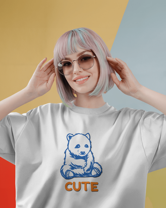Cozy & Cute – Oversized Bear Cub Tee