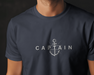 Earth & Thread | Captain 100% Cotton Regular Fit T-Shirt - Premium 180 GSM Nautical Leadership Graphic Tee