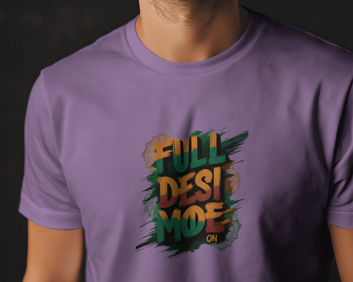 Earth & Thread | FULL DESI MODE 100% Cotton Regular Fit T-Shirt - Premium Vibrant Cultural Tee