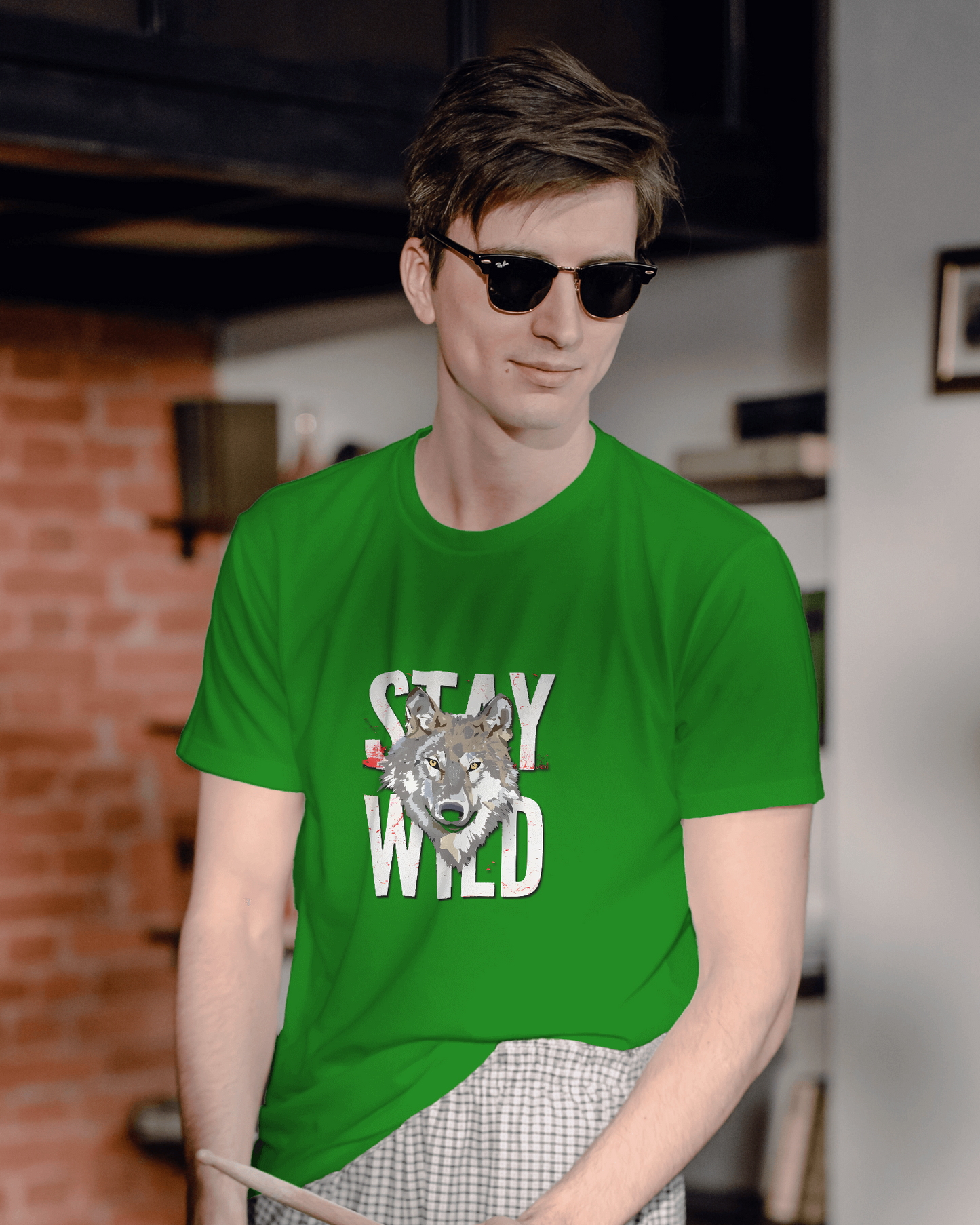 Stay Wild Wolf Tee – Smooth Comfort & Fearless Style