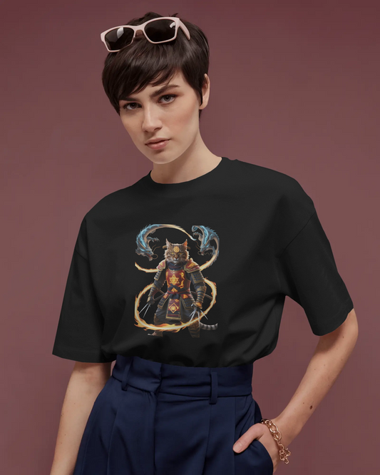 Premium Cotton T-Shirt – Flames of Valor Edition