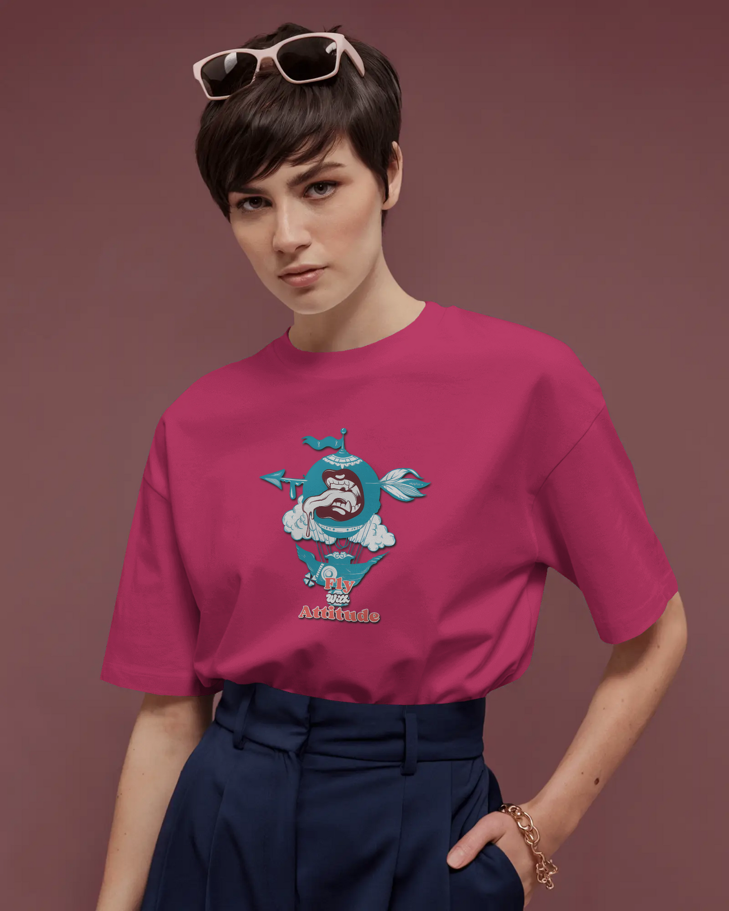 Earth & Thread | Attitude 100% Cotton Regular Fit T-Shirt - Premium 180 GSM Bold Expressive Graphic Tee