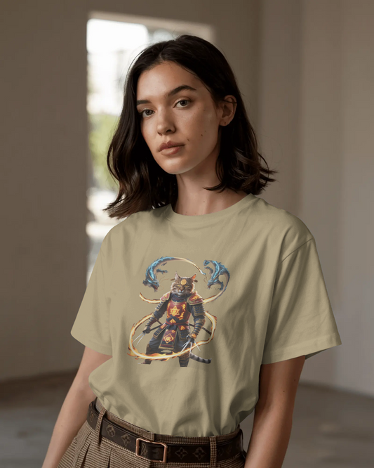 Premium Cotton T-Shirt – Flames of Valor Edition