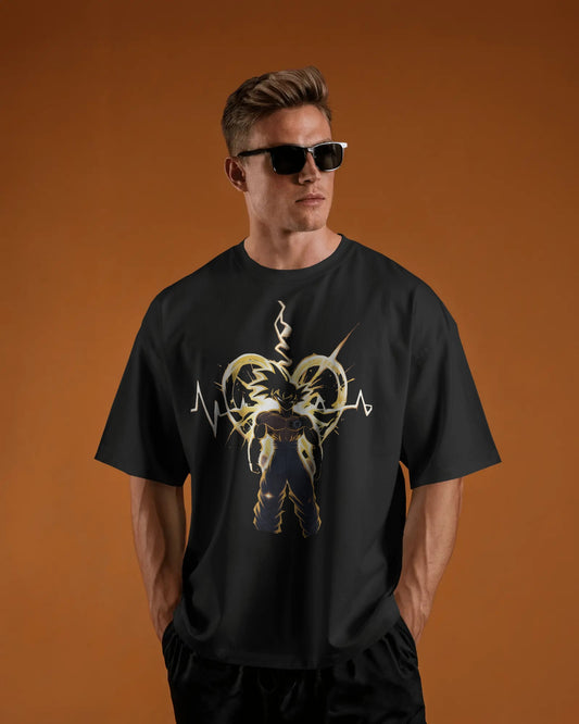 Earth & Thread | Unleashed Power 100% Cotton Oversized Tee - Premium French Terry & Bold Design