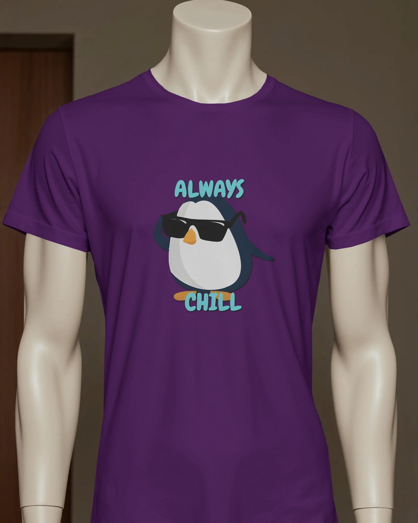 Chill in Ultra-Smooth Comfort – Premium Cotton Penguin Tee