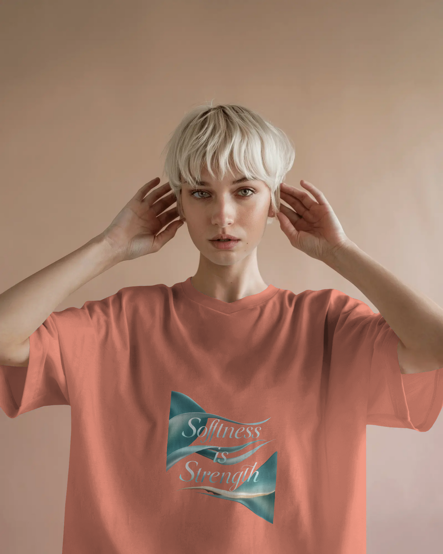 Earth & Thread | Softness Is Strength 100% Cotton Regular Fit T-Shirt - Premium 180 GSM Empowering Tee