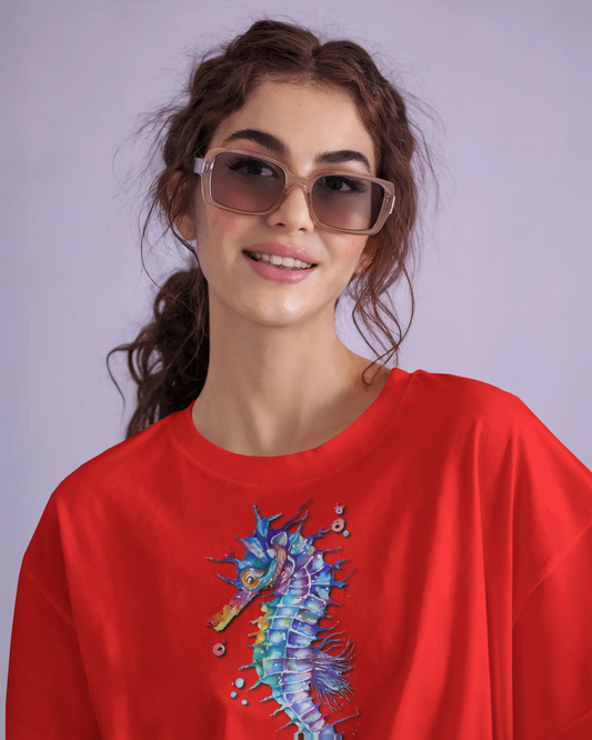 Elegance in Motion – Ultra-Smooth Seahorse Tee