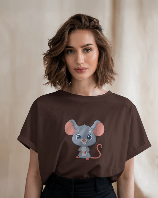Style & Ultra-Smooth Comfort – Cute Mouse Tee