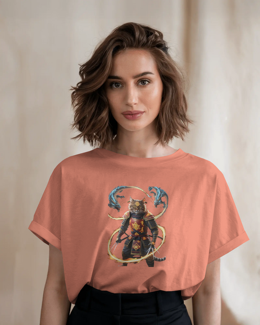 Premium Cotton T-Shirt – Flames of Valor Edition