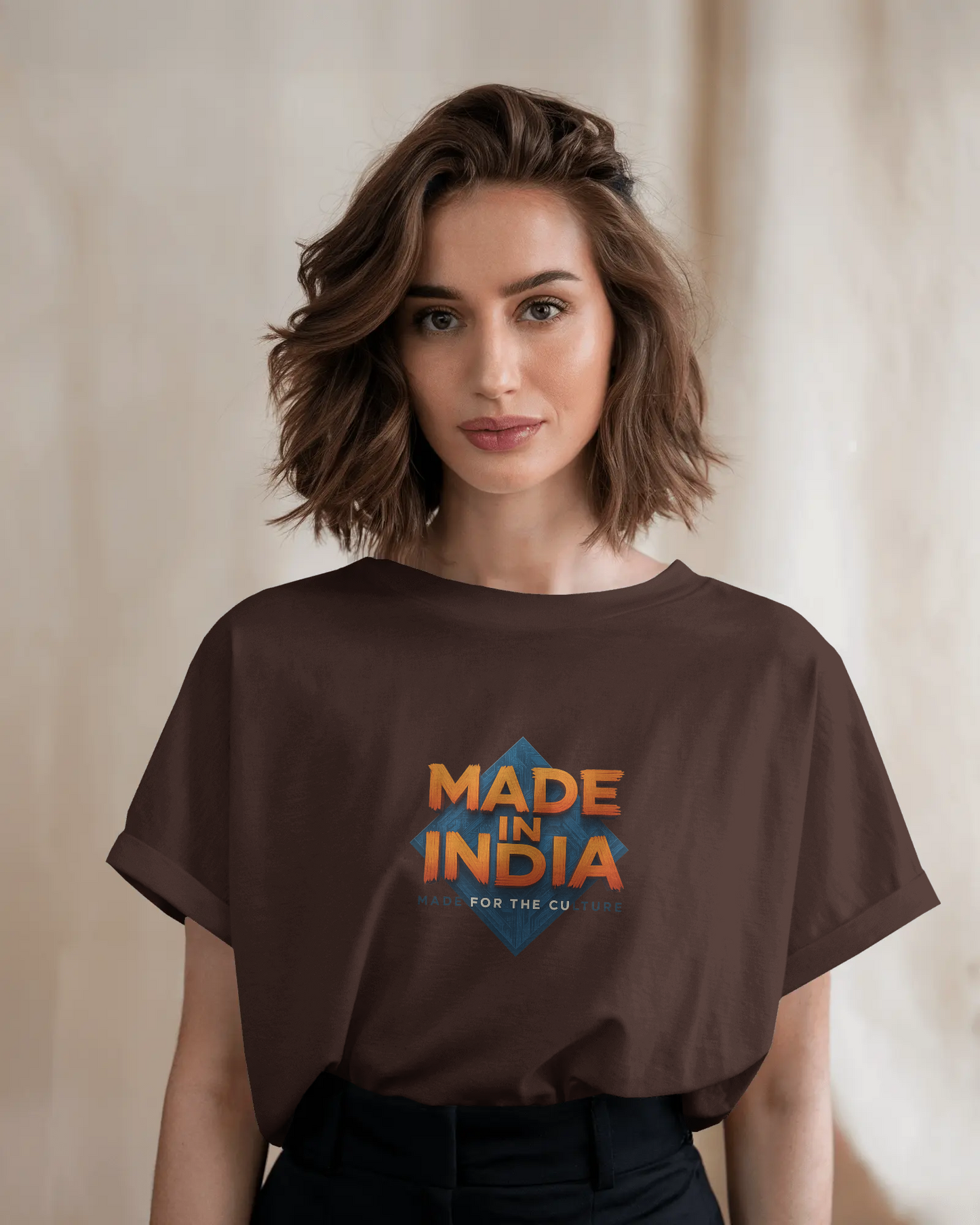 Earth & Thread | MADE IN INDIA 100% Cotton Regular Fit T-Shirt - Premium 180 GSM Patriotic Cultural Tee