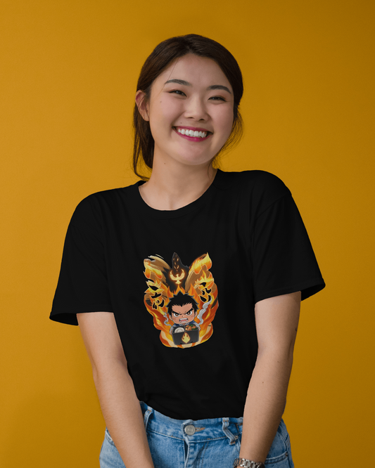 Premium Cotton T-Shirt – Inferno Fighter Edition