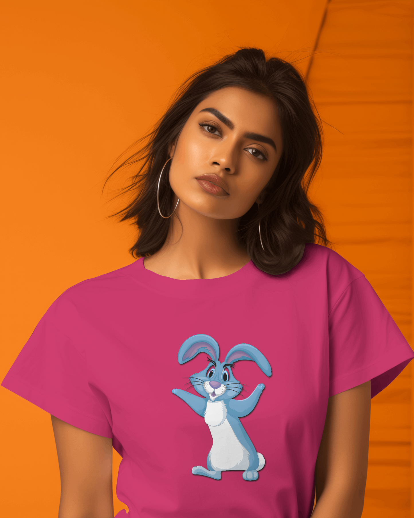 Bounce Into Comfort – Energetic Bunny Tee