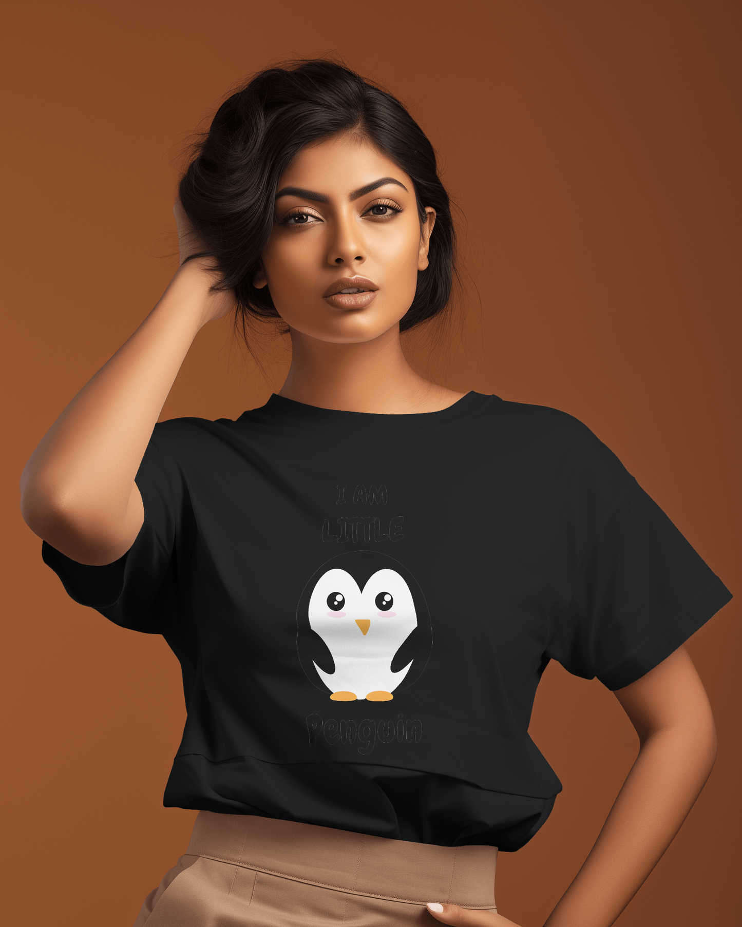 Ultra-Smooth Comfort – Premium Cotton Cute Penguin Tee