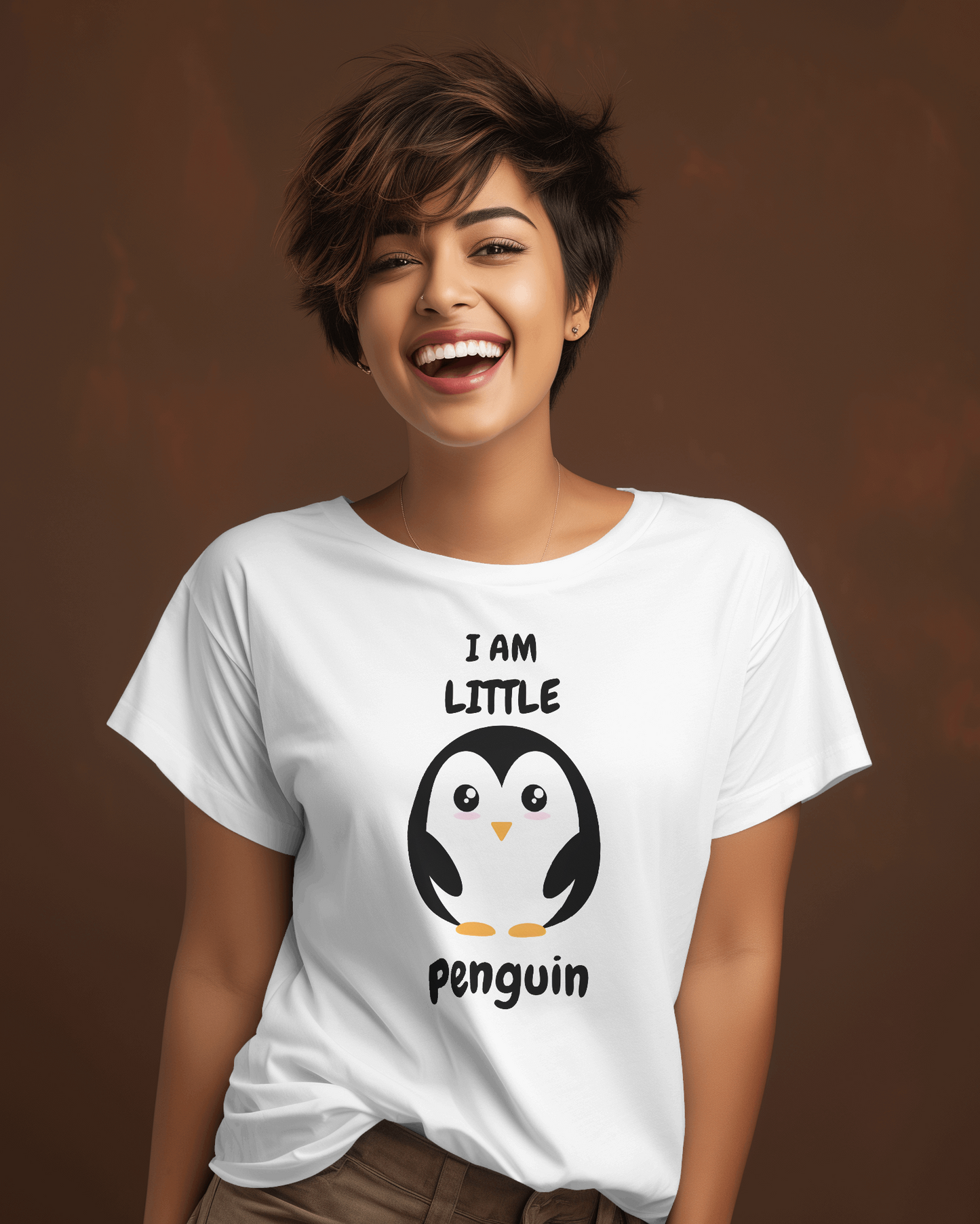 Ultra-Smooth Comfort – Premium Cotton Cute Penguin Tee