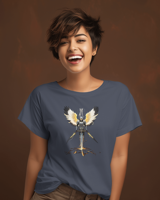 Premium Cotton T-Shirt – Guardian Warrior Edition