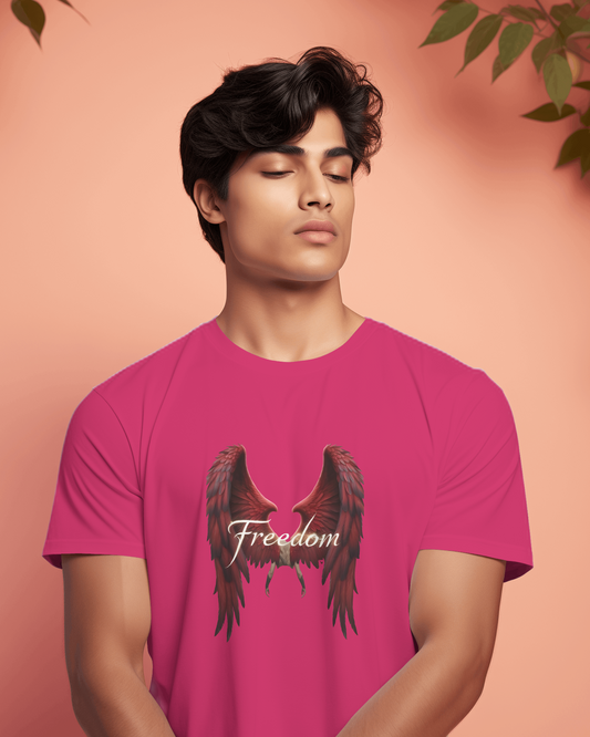 Premium Cotton T-Shirt – Wings of Freedom Edition