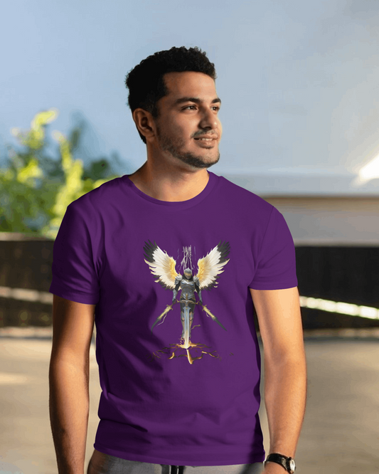 Premium Cotton T-Shirt – Guardian Warrior Edition