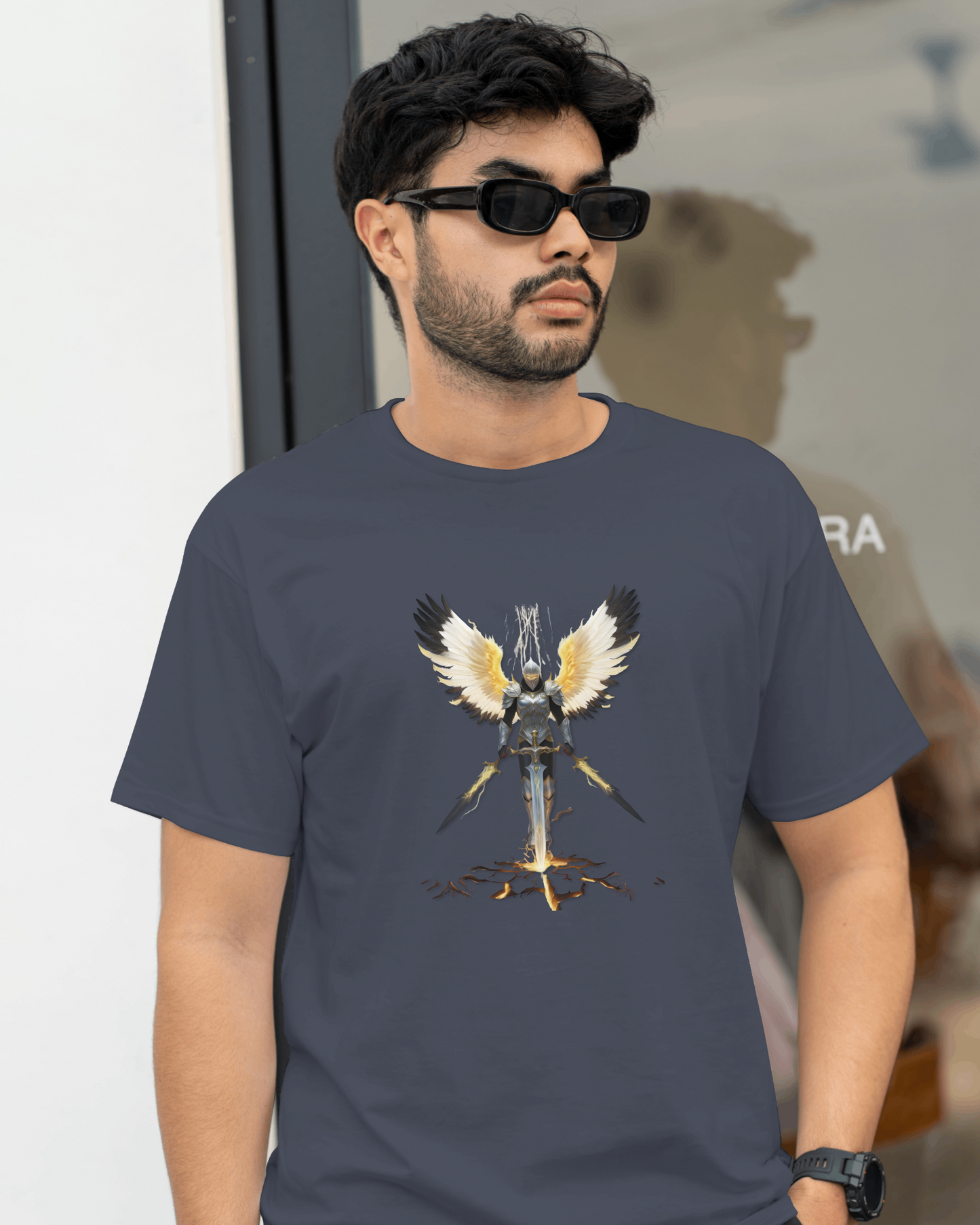 Premium Cotton T-Shirt – Guardian Warrior Edition