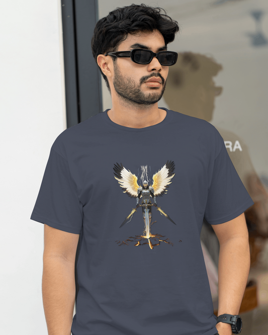 Premium Cotton T-Shirt – Guardian Warrior Edition