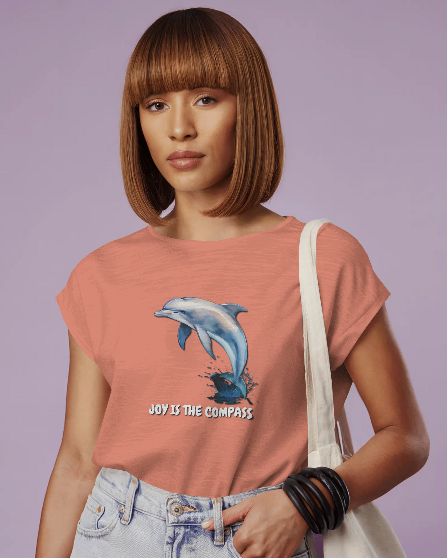 Glide into Comfort – Ultra-Smooth Dolphin Tee