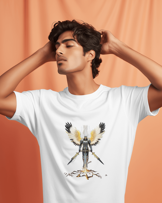 Premium Cotton T-Shirt – Guardian Warrior Edition