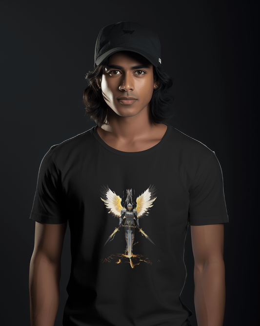 Premium Cotton T-Shirt – Guardian Warrior Edition