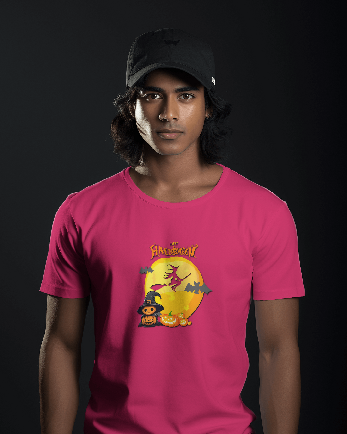 Hauntingly Smooth Comfort – Flying Witch Halloween Tee