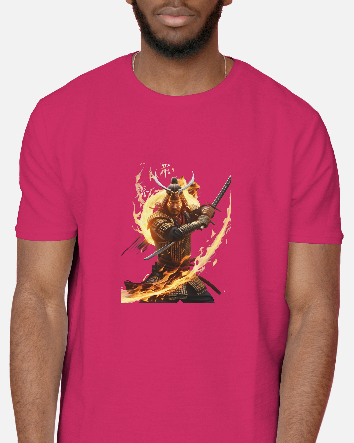 Premium Cotton T-Shirt – Fiery Warrior Edition